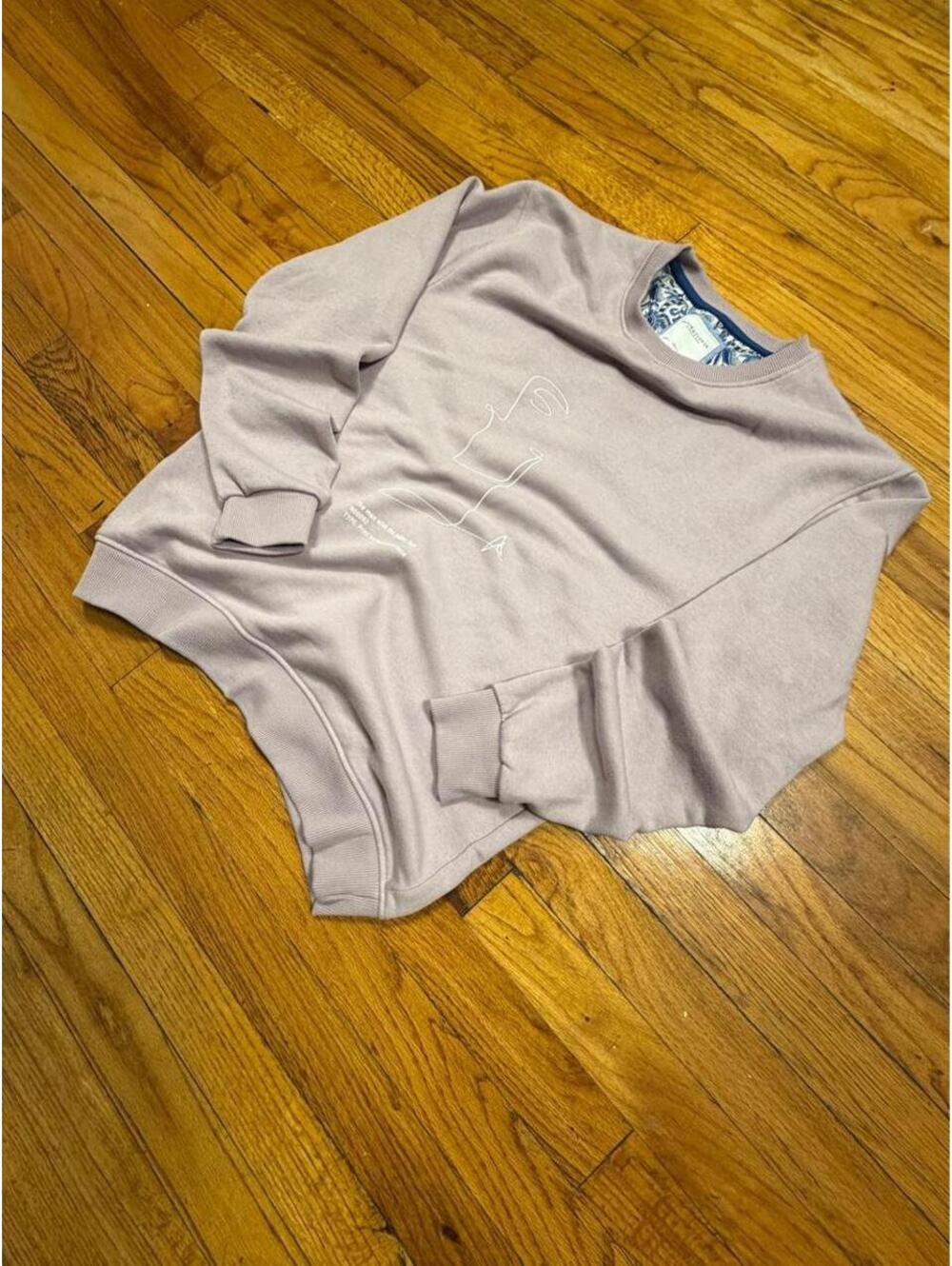 Denim And Flower Women's Pink and Purple Sweatshirt